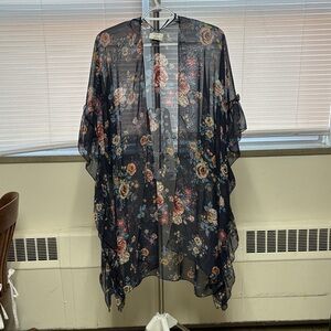 David and Young Floral Sheer Wrap